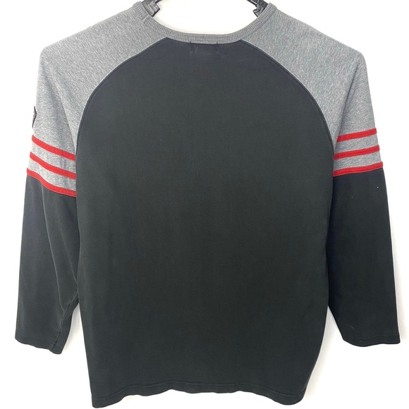 Vintage Ralph Lauren Polo Jeans Co Men’s Black & Gray Long Sleeve Pullover Shirt - Picture 4 of 6